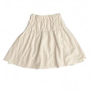 White tiered Midi skirt - Korean Brand
